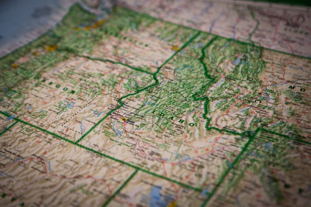 map, states